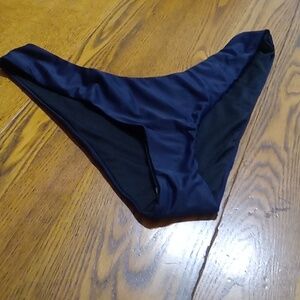 J.CREW Womens Bikini Bottom NEW MEDIUM NAVY BLUE  Swim Swimwear Pool Resort